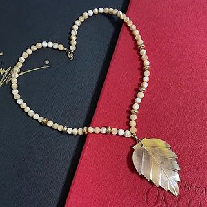 🖤MOP🍃 14Kgf rare mother of pearl beaded necklace